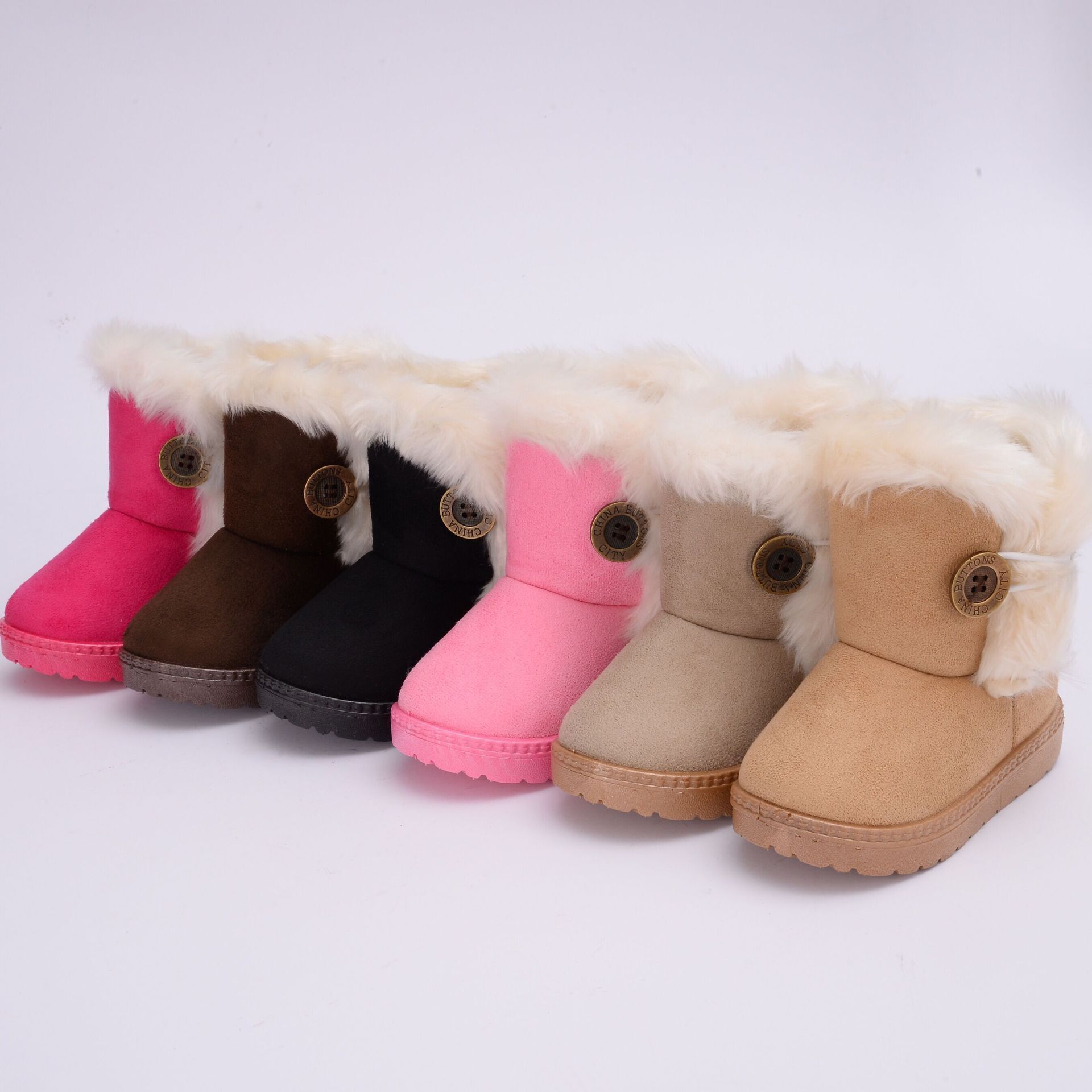 Fashion Children's snow boots thickened kids' boots winter warm ankle boots Shoes for child