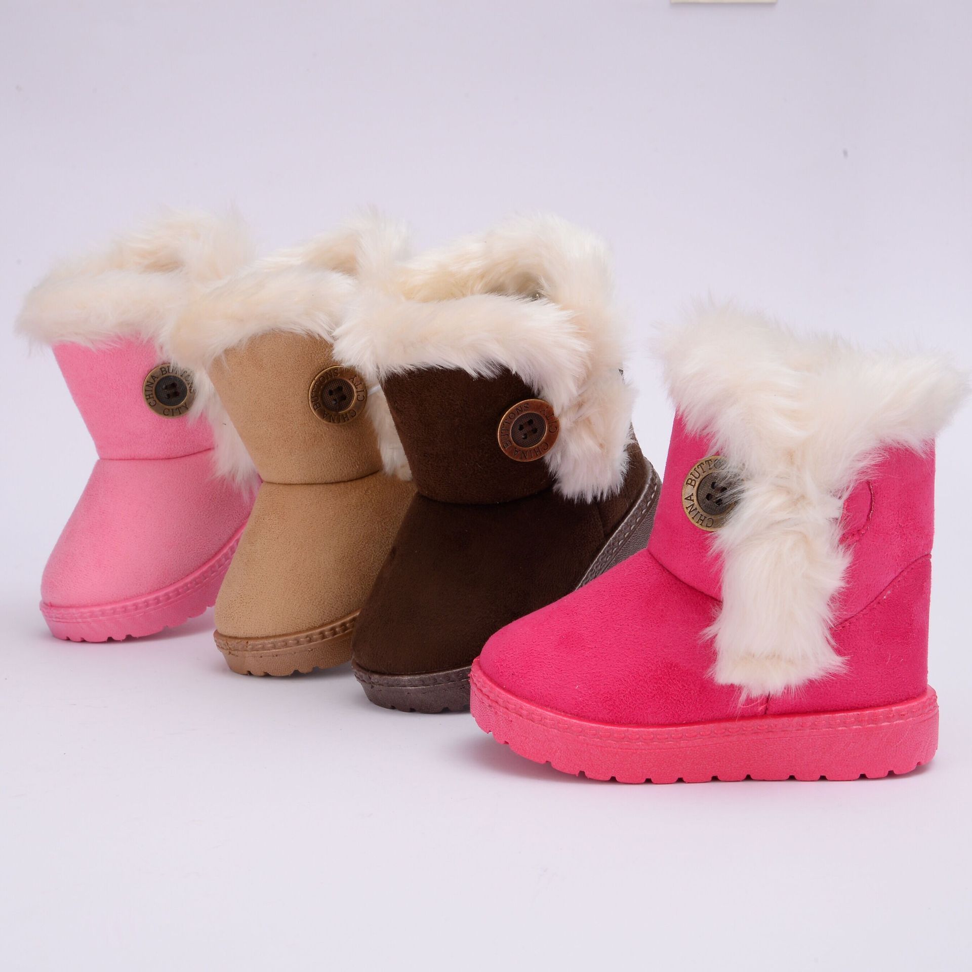 Fashion Children's snow boots thickened kids' boots winter warm ankle boots Shoes for child