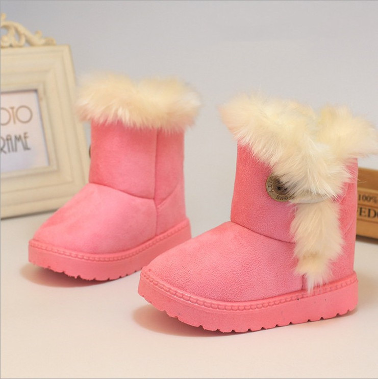 Fashion Children's snow boots thickened kids' boots winter warm ankle boots Shoes for child