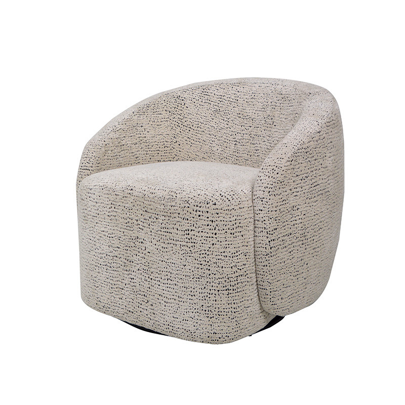 Small or Big Single 360 Degree Swivel Sofa Chair Round with Velvet/Fabric