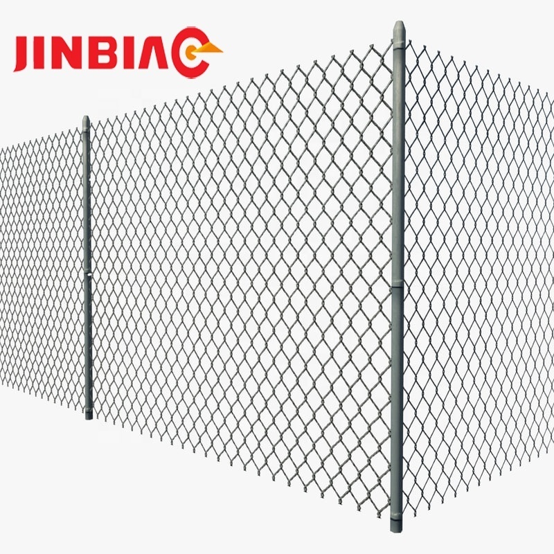 high quality pvc coated factory sale high quality galvanized diamond football fence used factory sale chain link fence