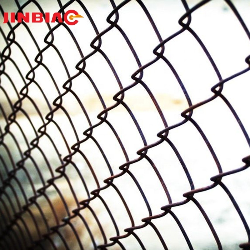 Hot Dipped Galvanized Wire Black Vinyl Coated Diamond Mesh 5 Foot Chain Link Fence For Sports Court