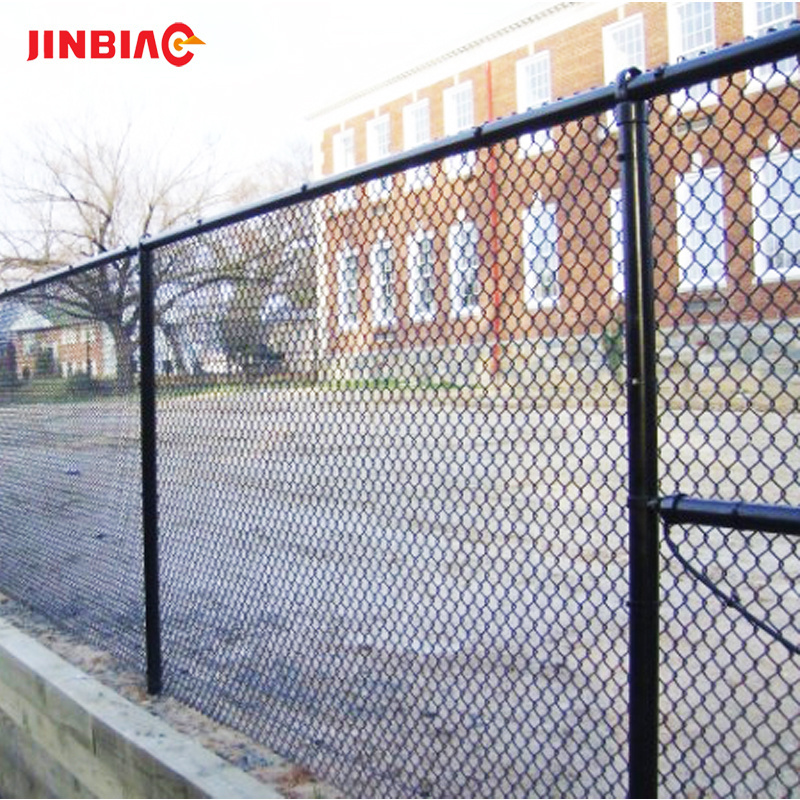 high quality pvc coated factory sale high quality galvanized diamond football fence used factory sale chain link fence