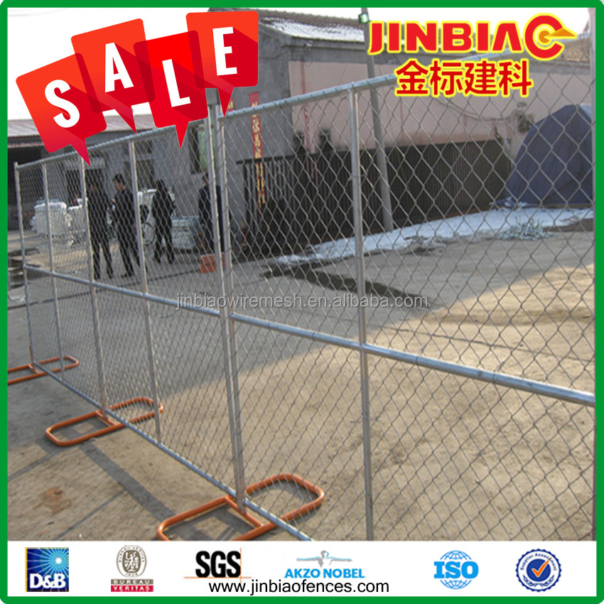 6'X12'Outdoor American Used Temporary Construct Chain Link Fence for Safety with Feet