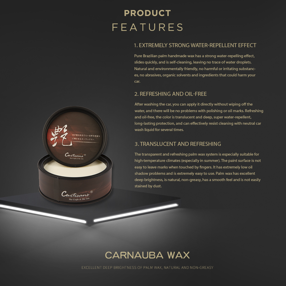 Carnauba Wax for Car Detailing waxing Auto Detailing Car Paint Protection