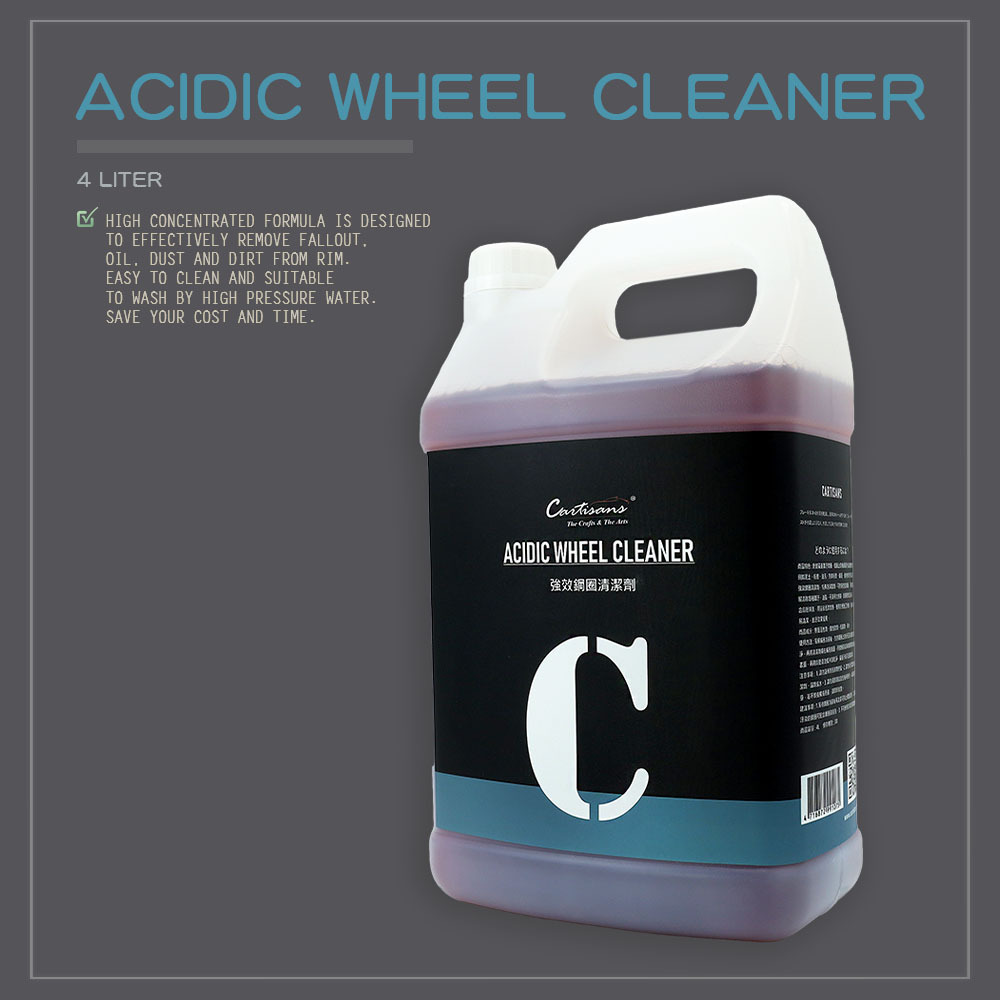 4L Acidic Wheel Cleaner for Car Detailing Wheel Protection Cleaning Auto Detailing