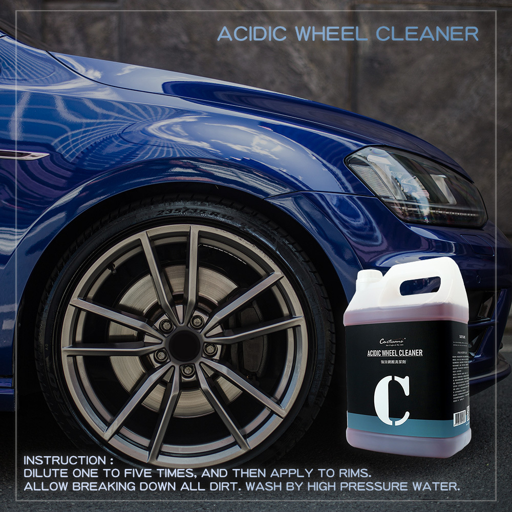 4L Acidic Wheel Cleaner for Car Detailing Wheel Protection Cleaning Auto Detailing