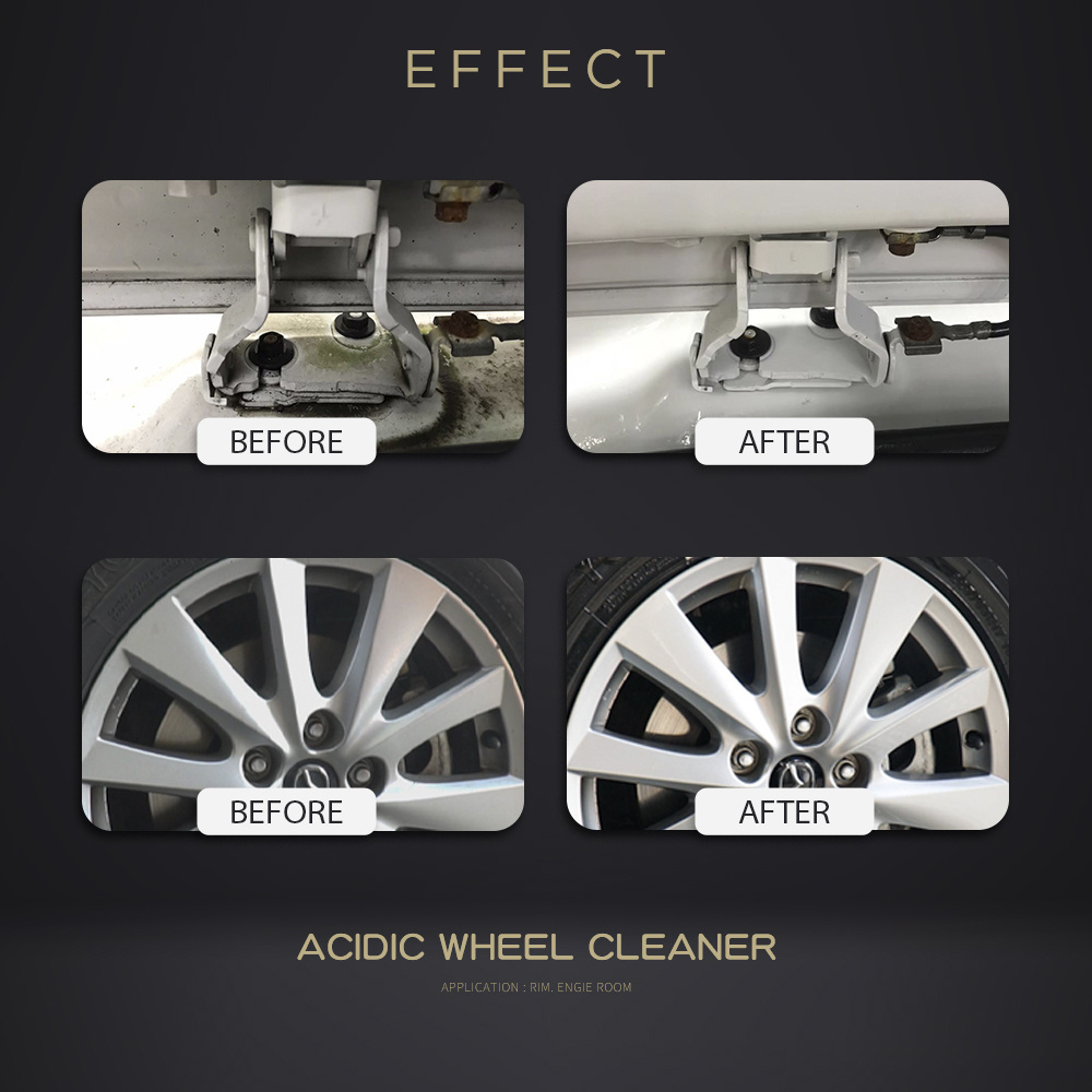 4L Acidic Wheel Cleaner for Car Detailing Equipment Acidic Based Cleaner Auto Detailing Protection