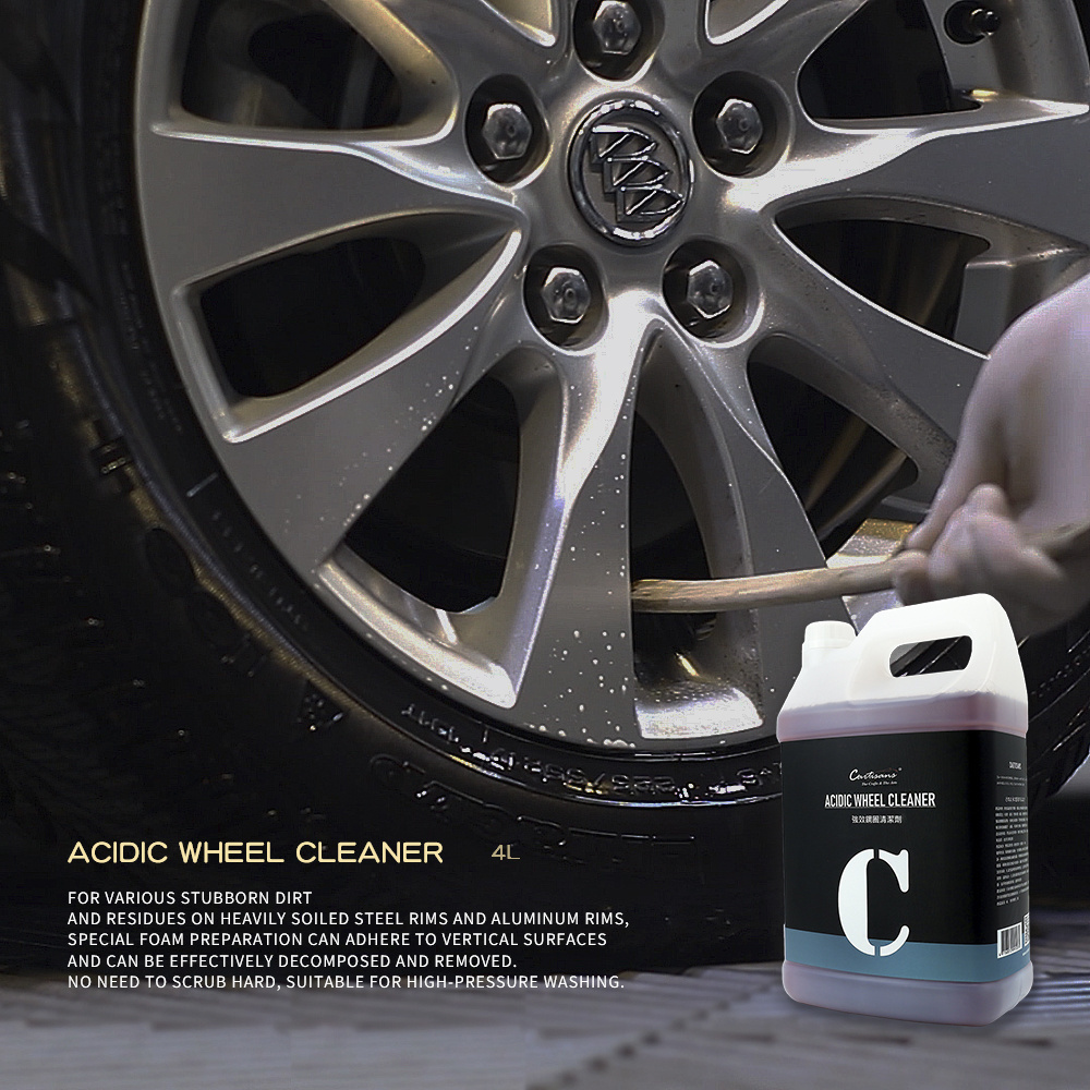 4L Acidic Wheel Cleaner for Car Detailing Equipment Acidic Based Cleaner Auto Detailing Protection