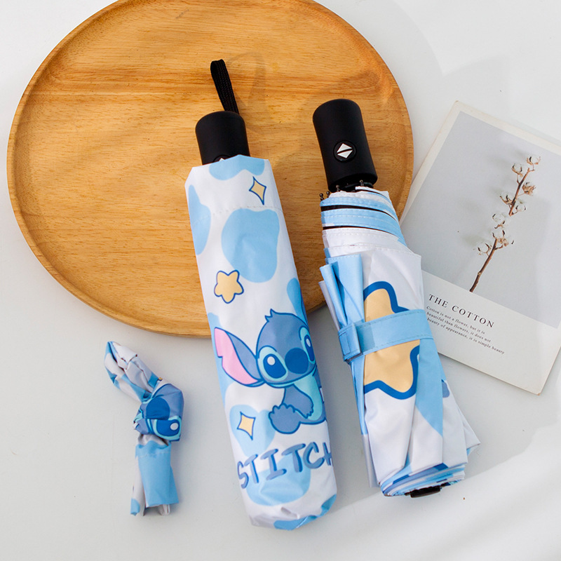 Stitch Cartoon kids Sun umbrella protection UV folding umbrella design