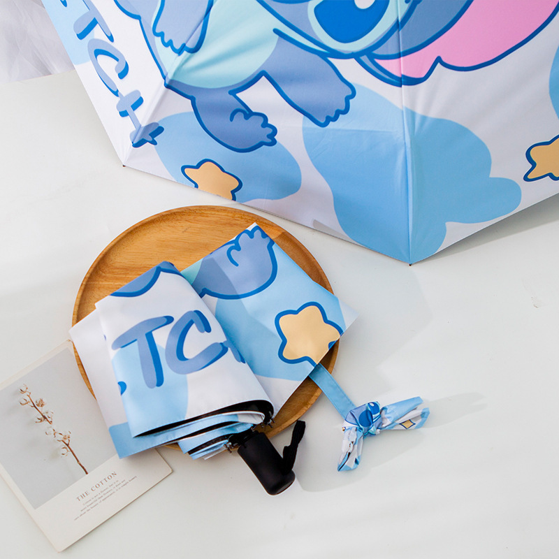 Stitch adult summer umbrella automatic kids folding cartoon character umbrellas