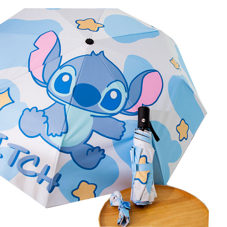 Stitch adult summer umbrella automatic kids folding cartoon character umbrellas