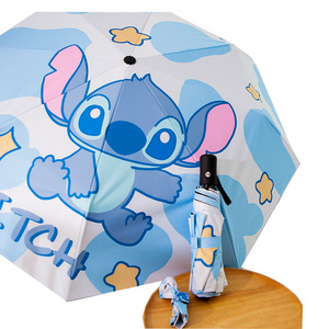 Stitch adult summer umbrella automatic kids folding cartoon character umbrellas