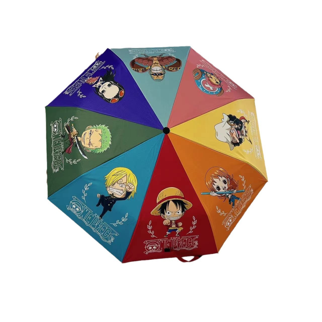 One Piece Cartoon anime boys kids umbrellas rainy and Sunny protection UV automatic folding umbrellas