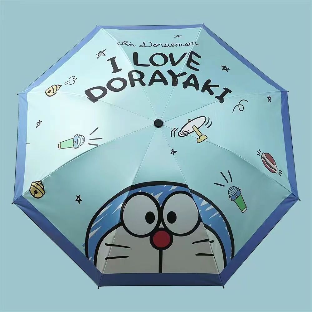 Hello KT Manual sunshade umbrella girls UV protection cartoon foldable umbrellas