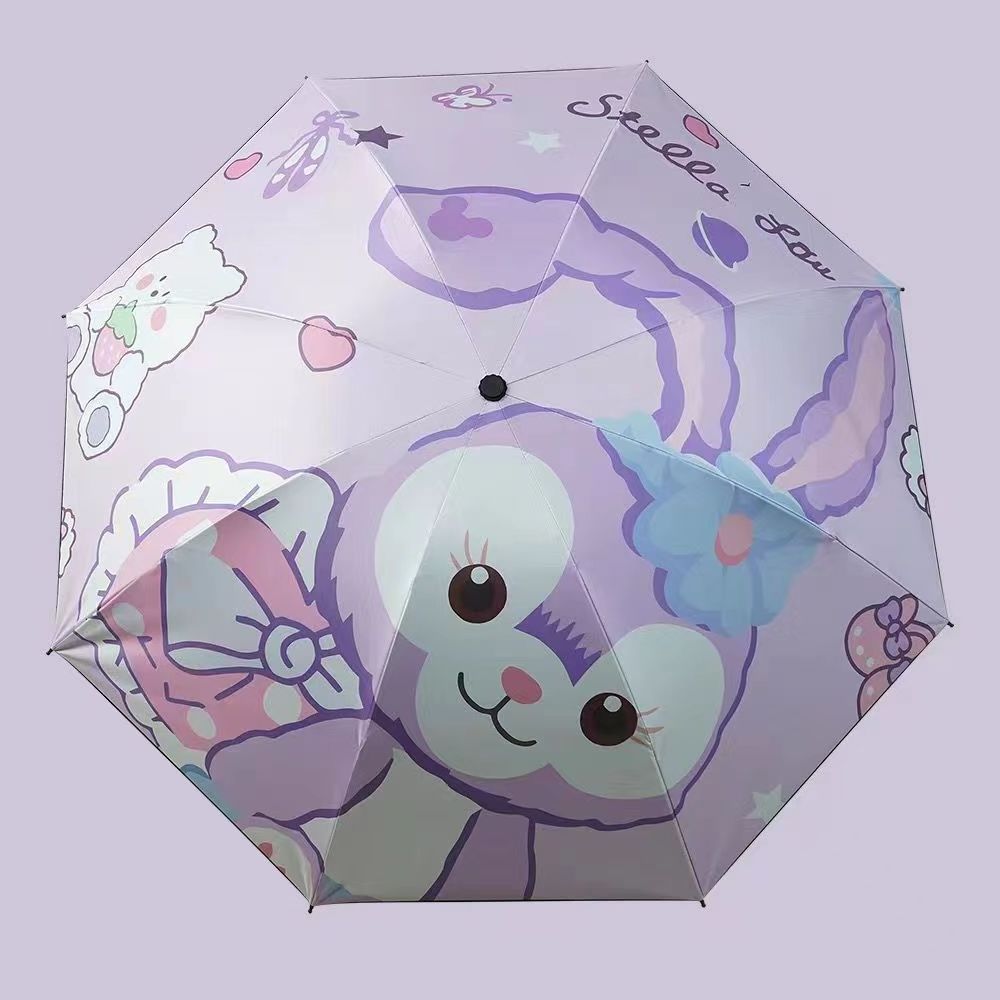 Hello KT Manual sunshade umbrella girls UV protection cartoon foldable umbrellas