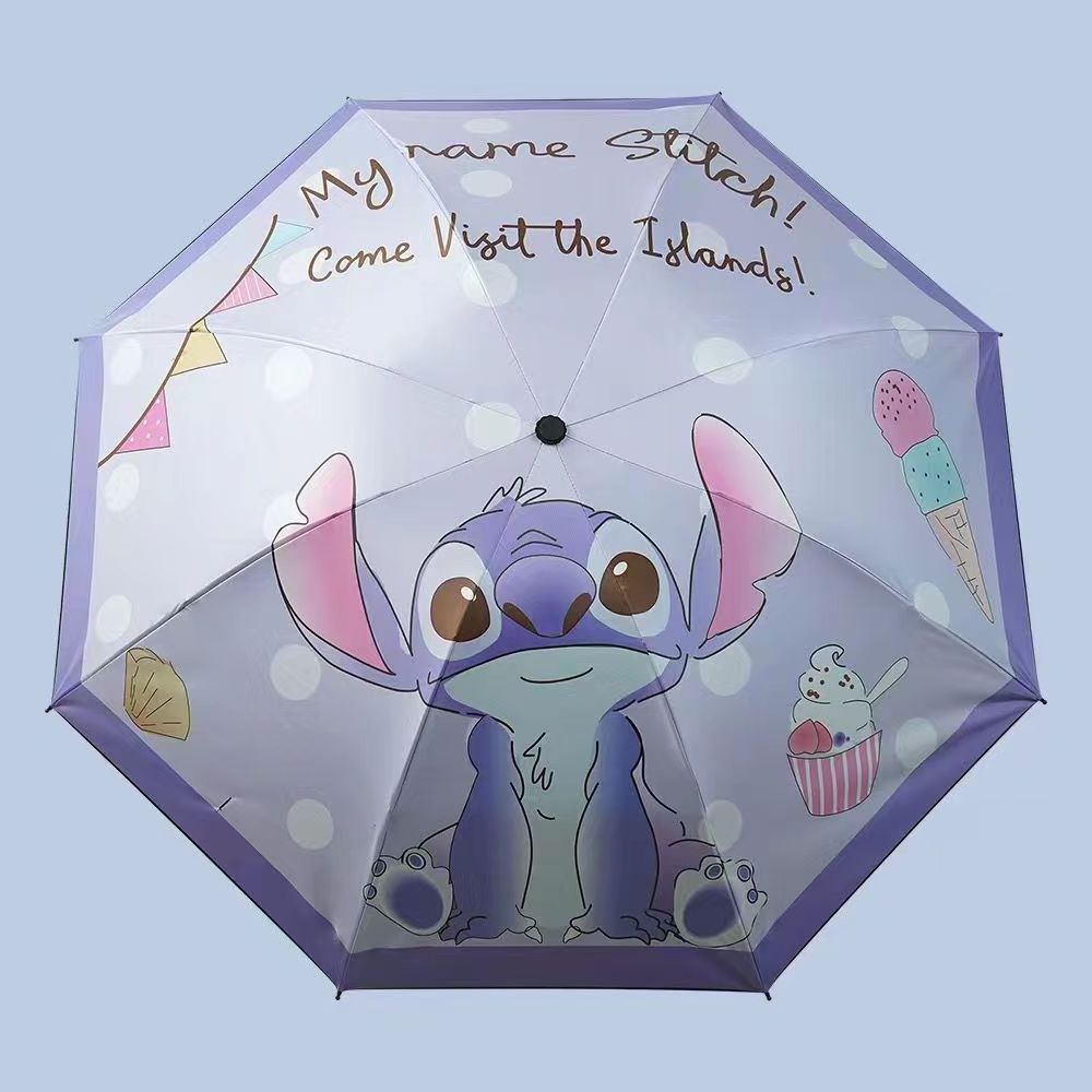 Hello KT Manual sunshade umbrella girls UV protection cartoon foldable umbrellas