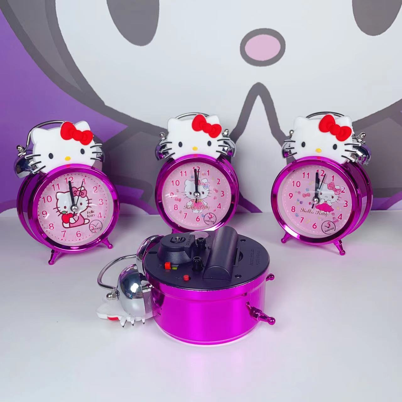 New Hello KT cartoon creative bell alarm clocks student bedroom living room alarm clock