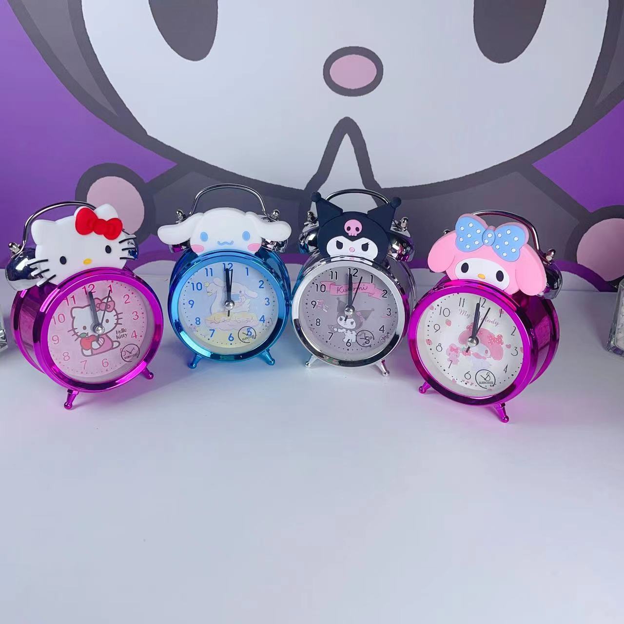 New Hello KT cartoon creative bell alarm clocks student bedroom living room alarm clock