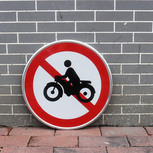 Custom traffic signs round aluminum modular sign road safety products sport speed radar