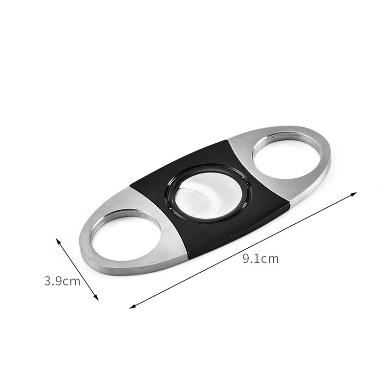 Smooth Double Blade Exquisite Cigar Clippers Cigar Accessories Stainless Steel Cigar Cutter Double Blade Guillotine