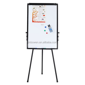 KBW Hot Sale Dry Erase White Board Sturdy Adjustable Height Flip Chart Easel Mobile Tripod Whiteboard Stand for Office School