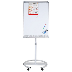 Factory direct supply 40x28 inch adjustable height mobile magnetic dry erase whiteboard with stand for kids home school office