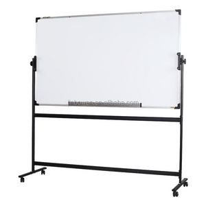 KBW Double Sides Writing Dry Erase Board 48x 36 Inch Mobile Rolling Magnetic Large Whiteboard for Office Classroom Home school