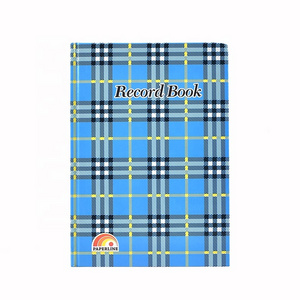 Custom Print Plaid Record Book Grid Lined Page Journal Paper Hardcover Notebook A5 For School Student