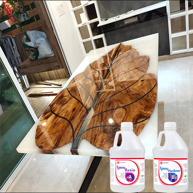 Deep Pour Epoxy Resin Mixing Ratio 2:1 for River Table Casting Epoxy Resin Anti Oxidation No Yellowing Art Work Wood