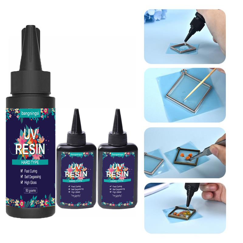 UV Resin Transparent Ultraviolet Solar Quick 1min Curing Epoxy Resin Glue for Resin Art Jewelry Making DIY Crafts