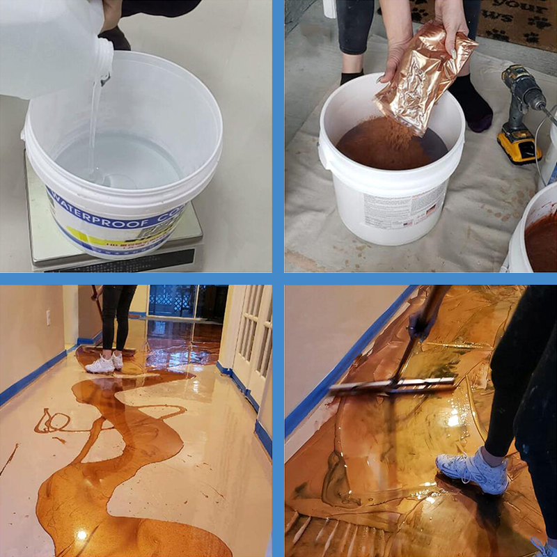 Metallic Clear Epoxy Resin Color Pigment Liquid Epoxy Resin for Epoxy Metallic Floor/Powder Coating