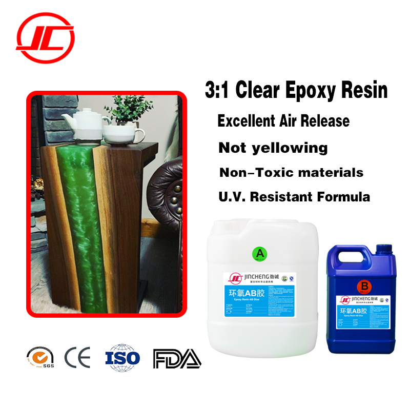 Comptoir Epoxy Resin Workshop Countertop Advanced Clear Epoxy Resin Wood Filler, Clear Pourable Casting Epoxy Resin