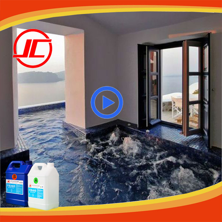 Creative DIY Crystal 3D & Metallic Epoxy Floor Coating with Color Liquid Pigments Professional Manufacturer