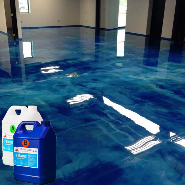 Clear Crystal Epoxy Resin Floor Coating Industrial Paint For Floor