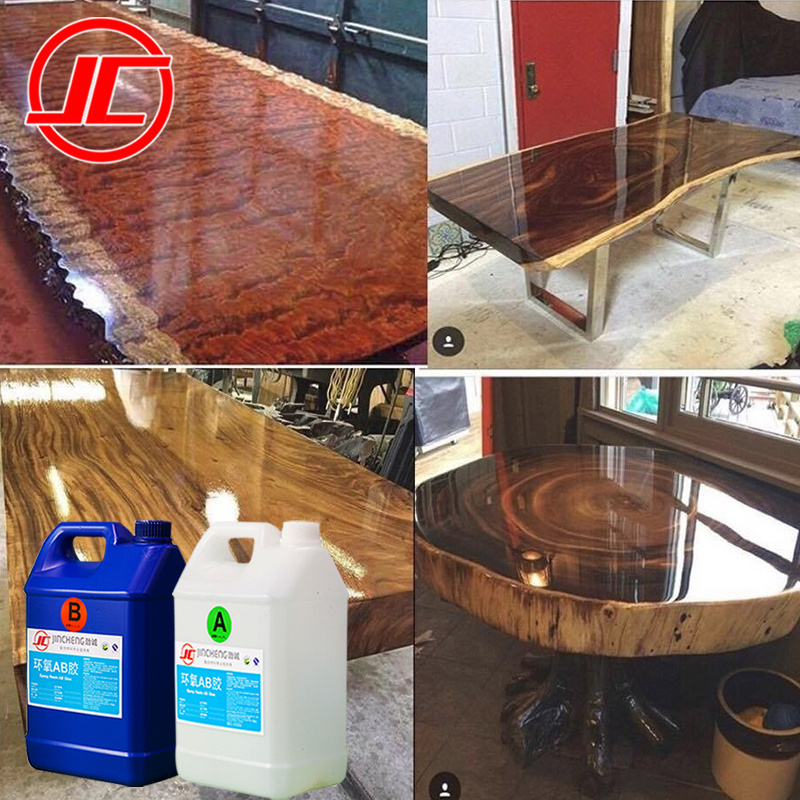 Clear Epoxy Wood Harvest Table Coating DIY Dining Table