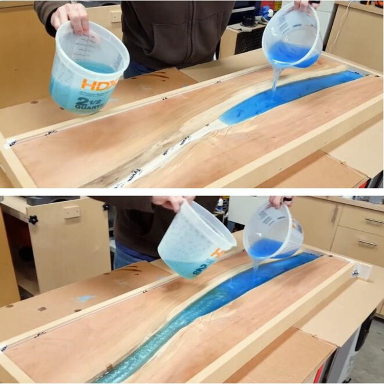 JC Epoxy Resin Clear Filler Art For Wood Tabletop Epoxy Resin AB Glue for Jewelry Making UV Resin Hardener