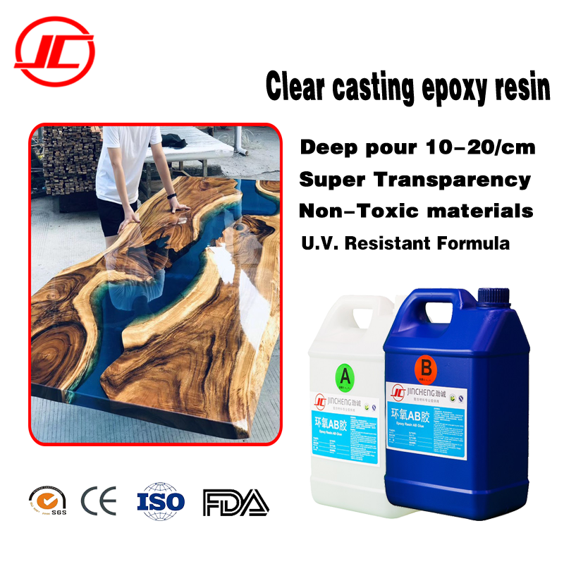 Comptoir Epoxy Resin Workshop Countertop Advanced Clear Epoxy Resin Wood Filler, Clear Pourable Casting Epoxy Resin