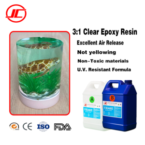 Comptoir Epoxy Resin Workshop Countertop Advanced Clear Epoxy Resin Wood Filler, Clear Pourable Casting Epoxy Resin