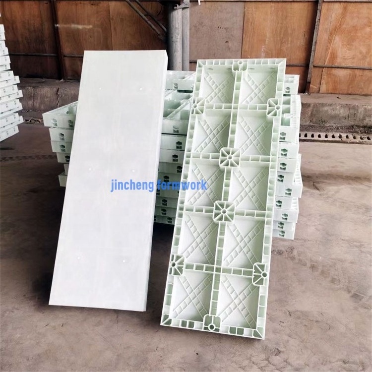 concrete beam column and slab panels plastic formwork system for wall construction