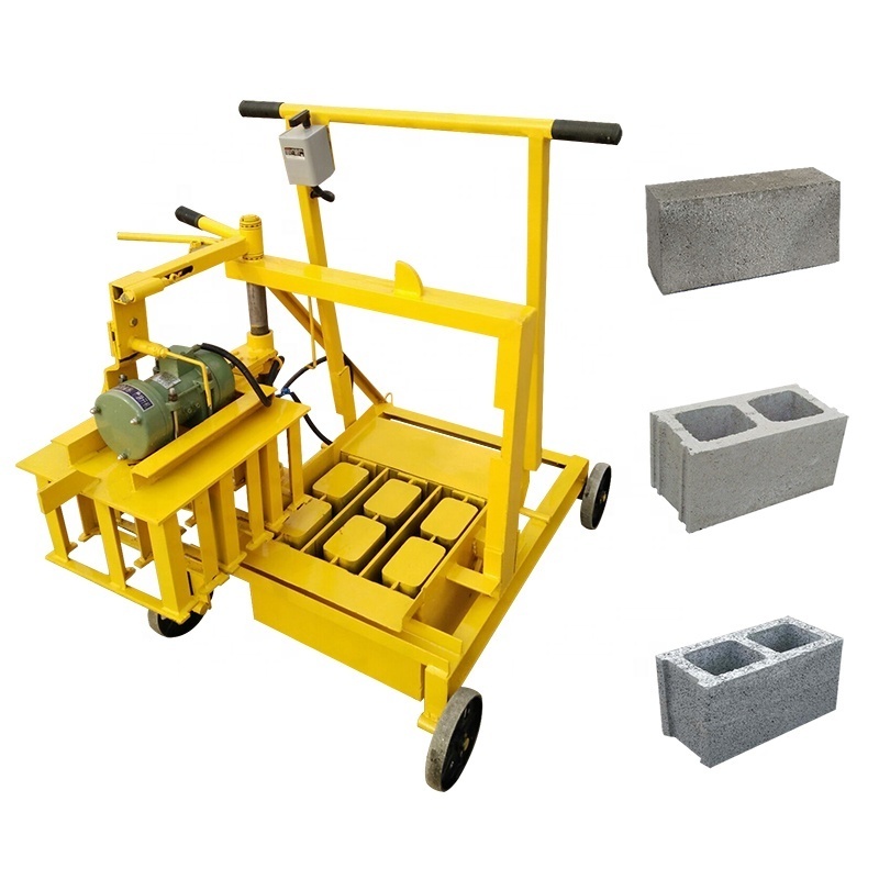 Small egg laying concrete block making machine