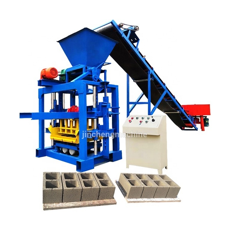 paver brick maker machine price QT4-35 automatic cement concrete interlocking hollow block brick making machinery