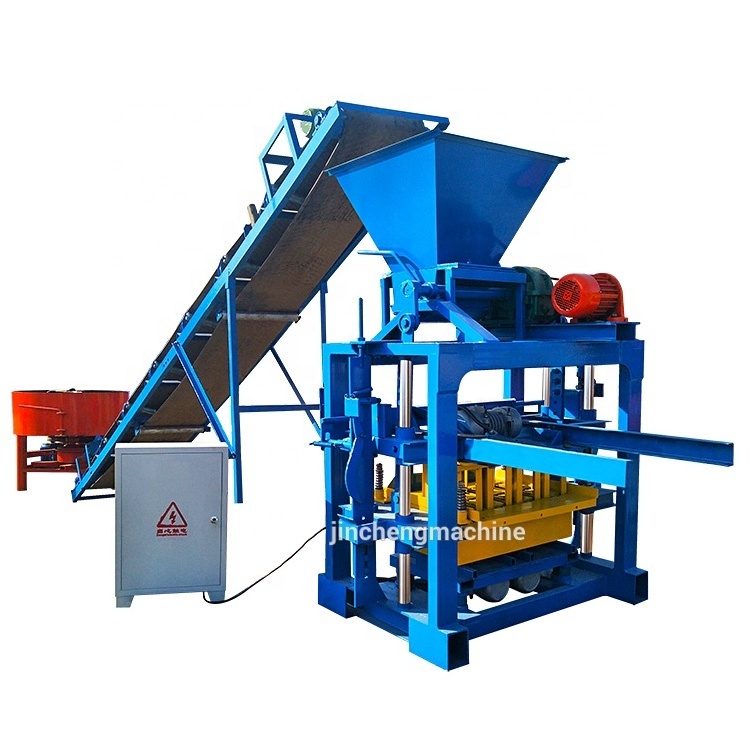 paver brick maker machine price QT4-35 automatic cement concrete interlocking hollow block brick making machinery