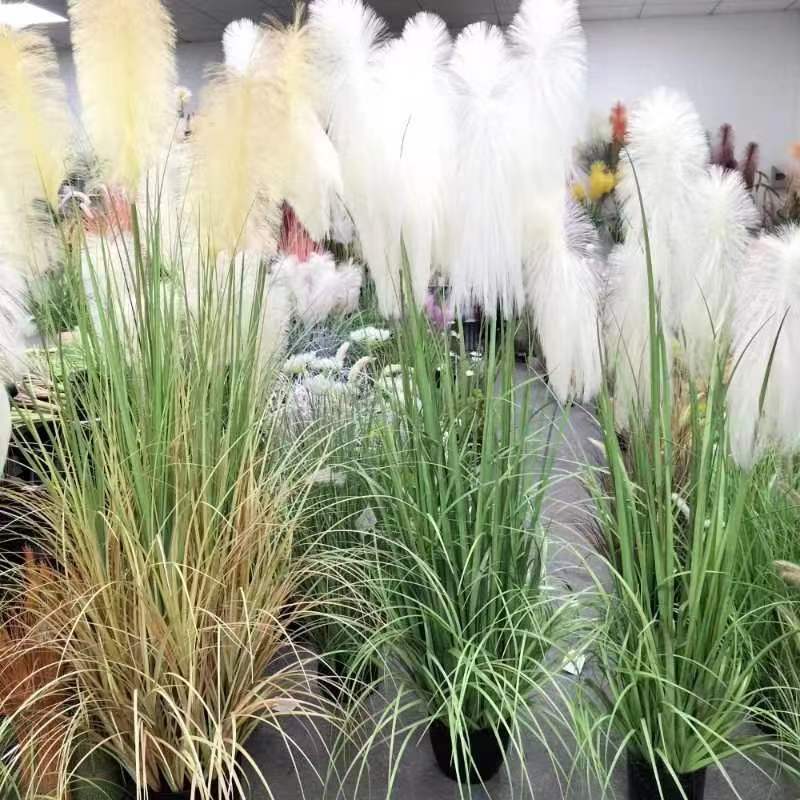 artificial onion grass of reed 180 cm with 9 heads