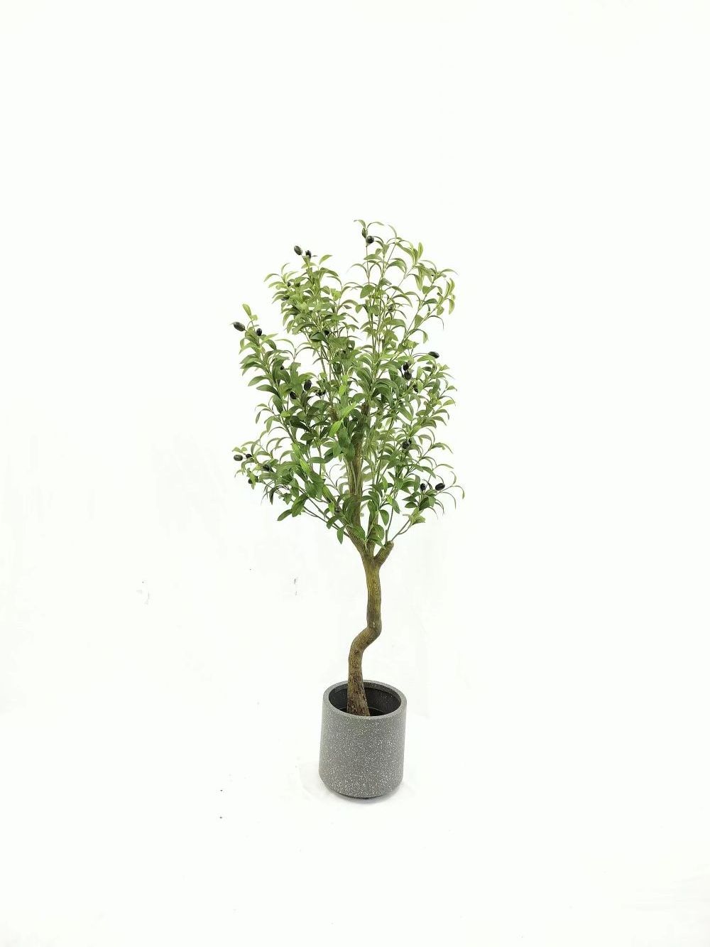 high quality artificial plants of landscape products simulation olive tree of  135 cm with 1008 leaves 56 olive  fruits