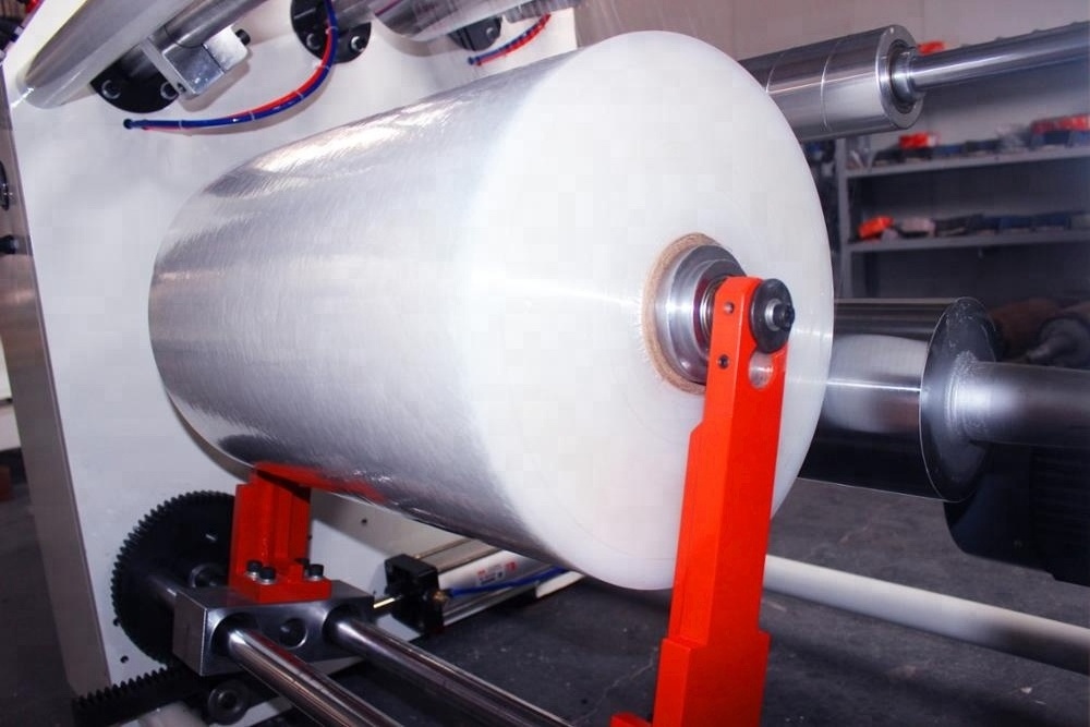 PE Stretch Film jumbo roll to small roll rewinding  Machine