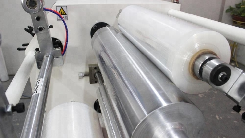 PE Stretch Film jumbo roll to small roll rewinding  Machine