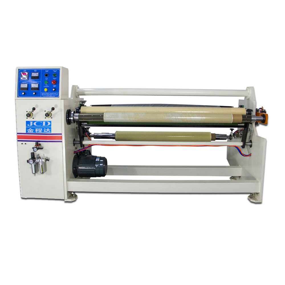 Automatic masking tape jumbo roll rewinder machine