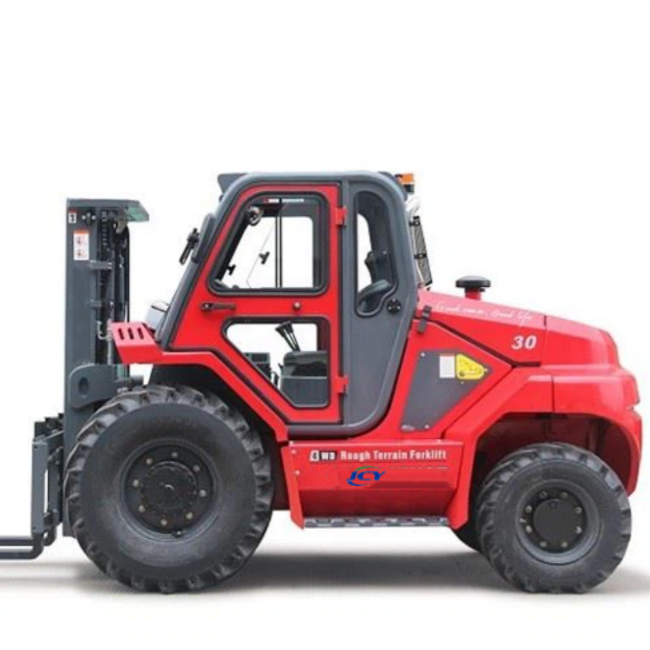 China 3 Ton Forklift Off Road 4WD 4x4 All Rough Terrain Forklift Diesel Forklift Truck  for Sale