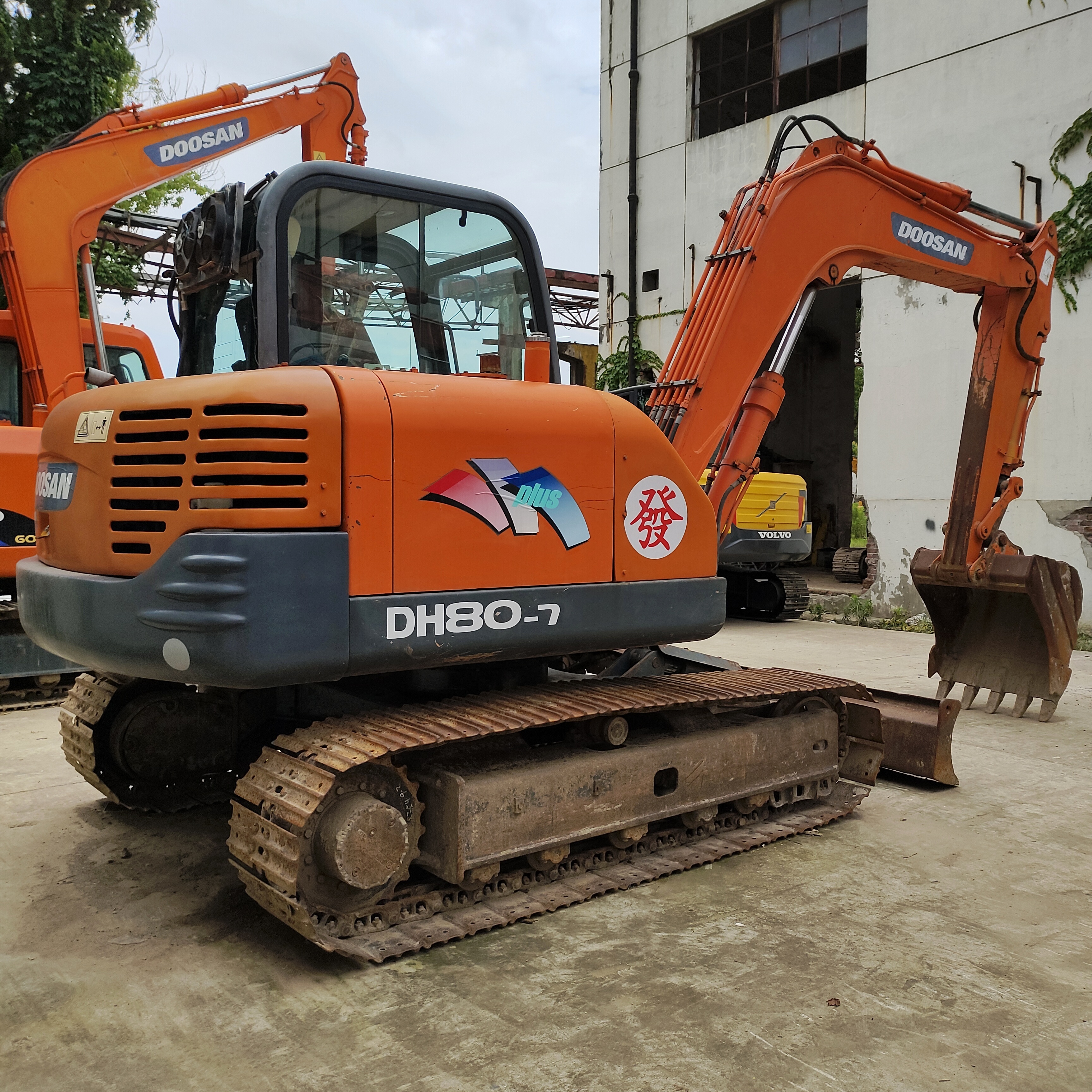 Doosan used mini 8 ton crawler excavators secondhand Doosan dh80-7 Korea made small digger excavator for sale